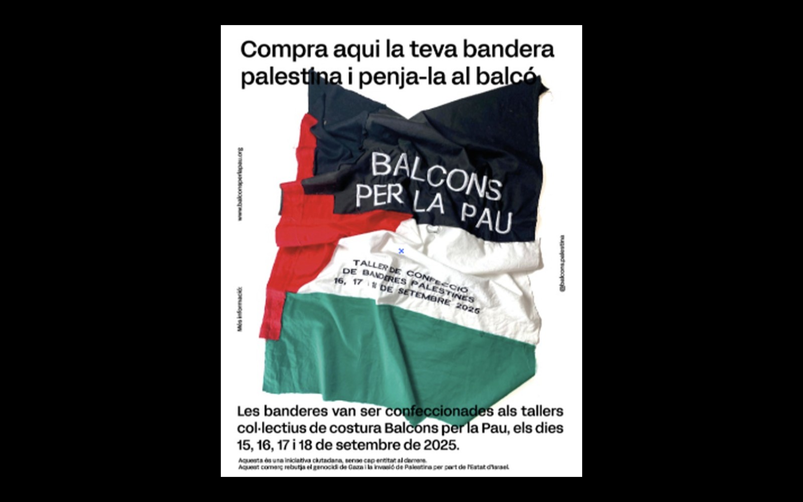 Cartell de Balcons per Palestina