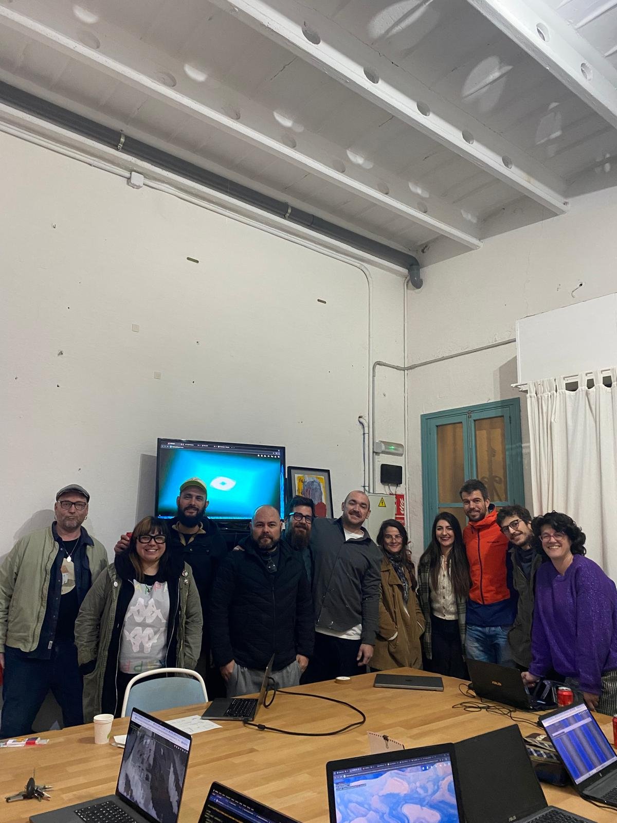 Grup participant al taller de live coding